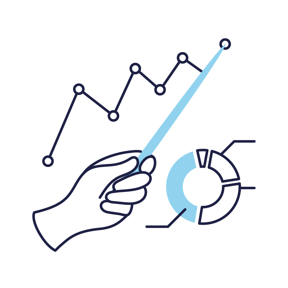 Pictogramme de plusieurs graphiques